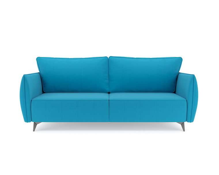 Прямой диван-кровать Осло голубого цвета