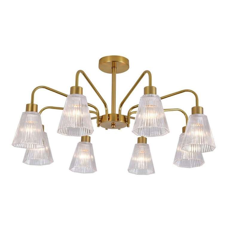 Люстра на штанге Berzelia ES0000029 (стекло, цвет прозрачный)