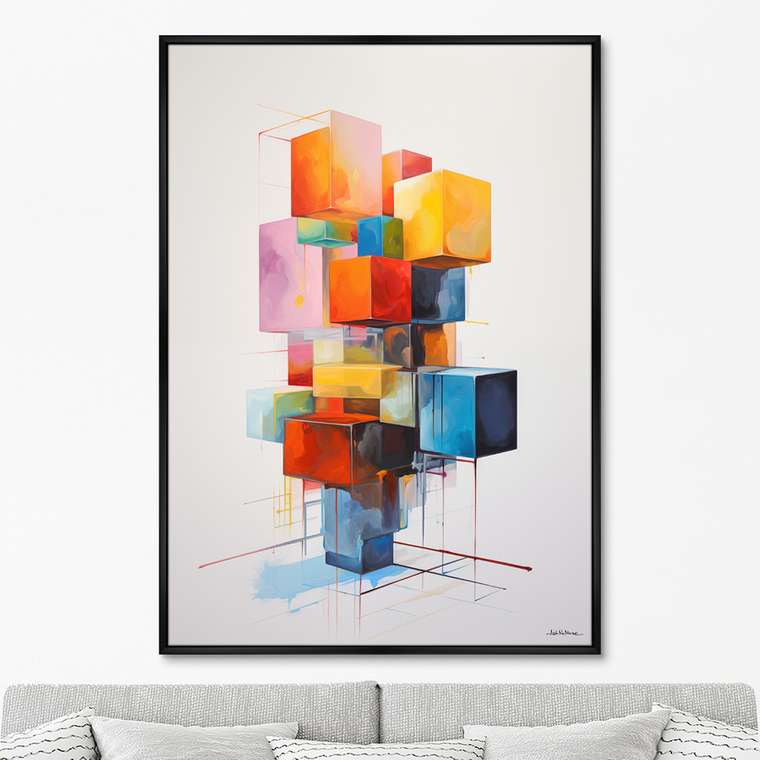 Репродукция картины Disassembled colors, No 1, 2024г.