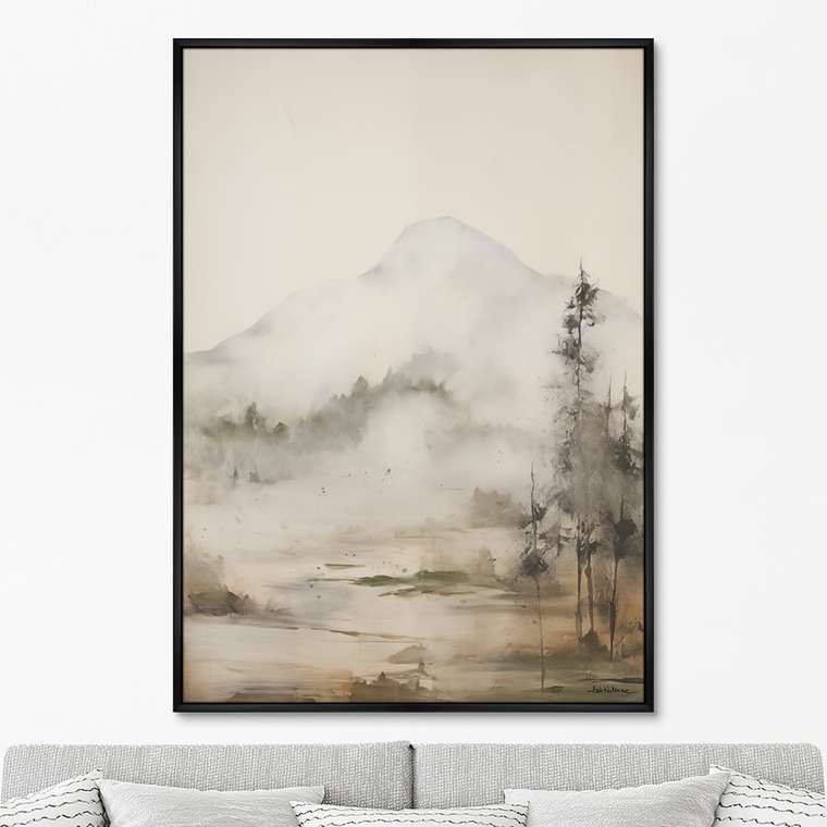 Репродукция картины Landscape collection, Mountain Mist, No 2, 2024г.