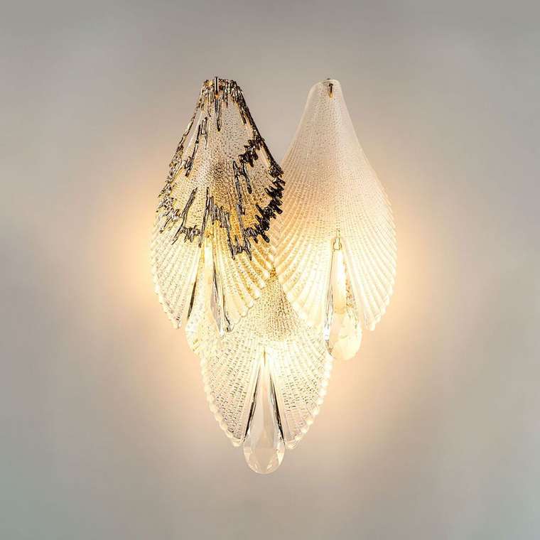 Настенный светильник ML.6228.330 GD (стекло, цвет прозрачный)