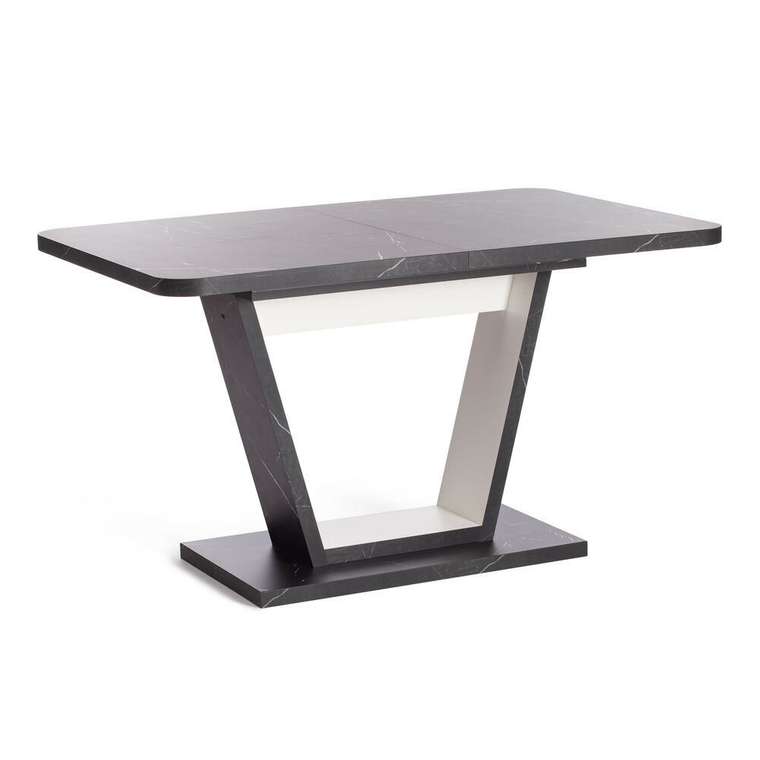 Раздвижной обеденный стол Vox черно-белого цвета