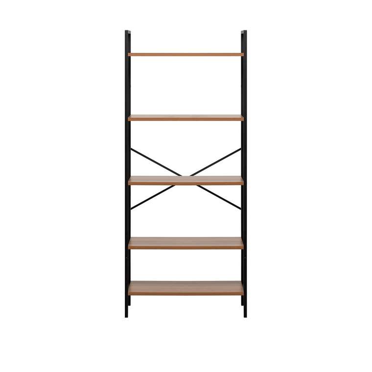 Стеллаж Стилвуд 25 черно-коричневого цвета