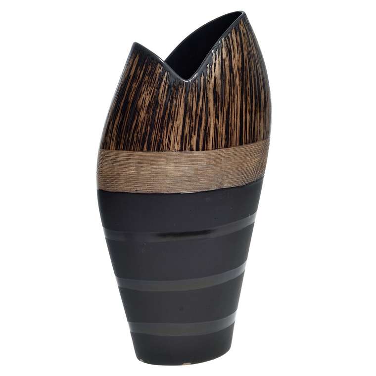 Керамическая ваза черная