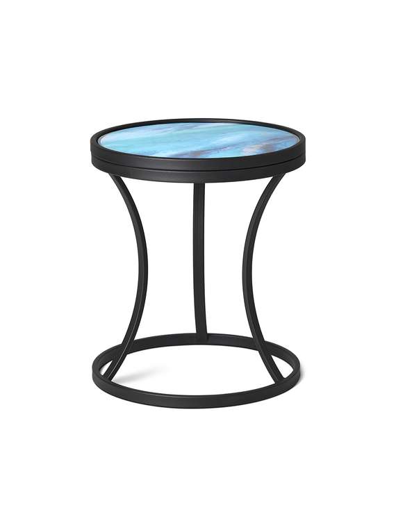 Кофейный столик Martini черно-голубого цвета