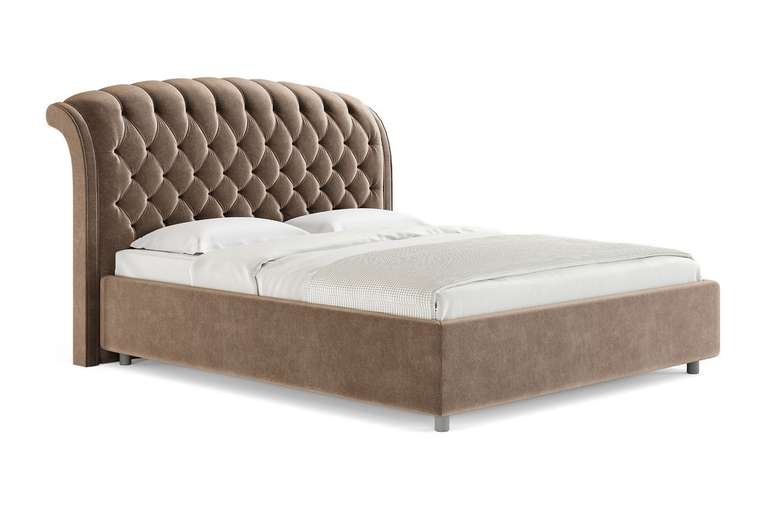 Кровать Venezia 160х200 коричневого цвета без основания и подъемного механизма