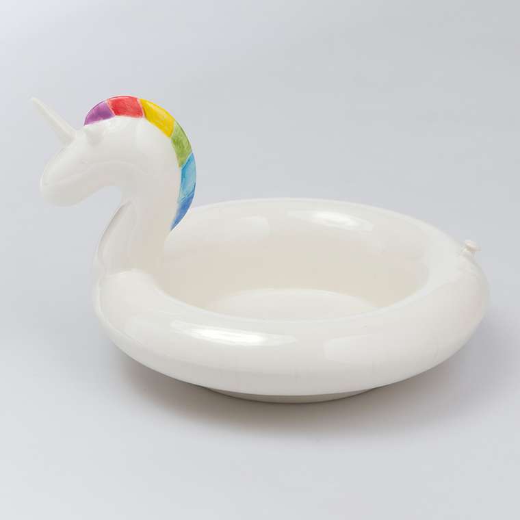 Миска сервировочная керамическая Doiy floatie unicorn