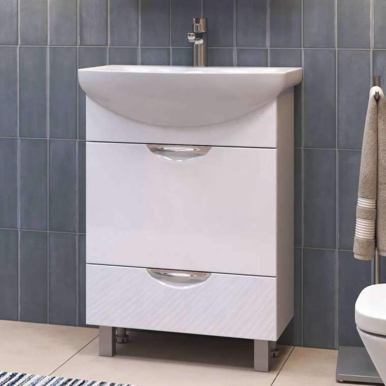 Тумба под раковину Каллао 60 белого цвета