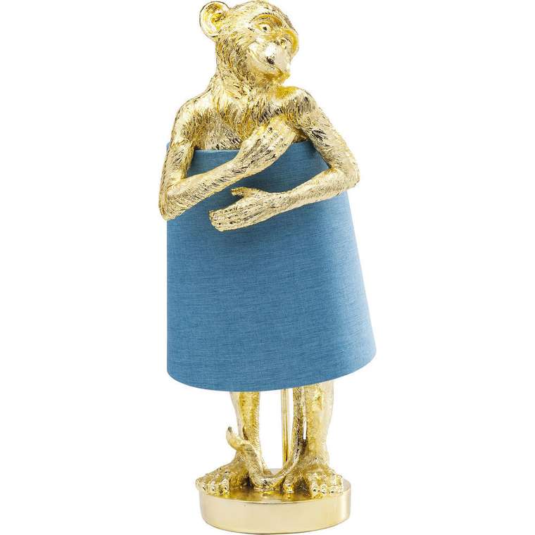 Лампа настольная Monkey с синим абажуром