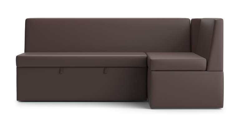 Угловой диван Нарва Pegas темно-коричневого цвета