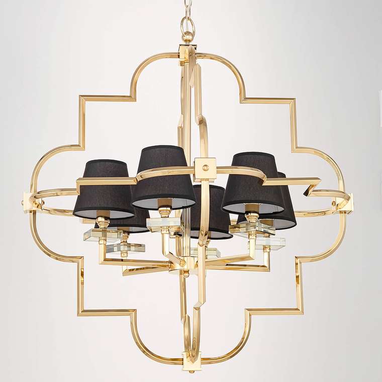 Подвесная люстра Lumina Deco Baltimore LDP 8020-6 GD+BK