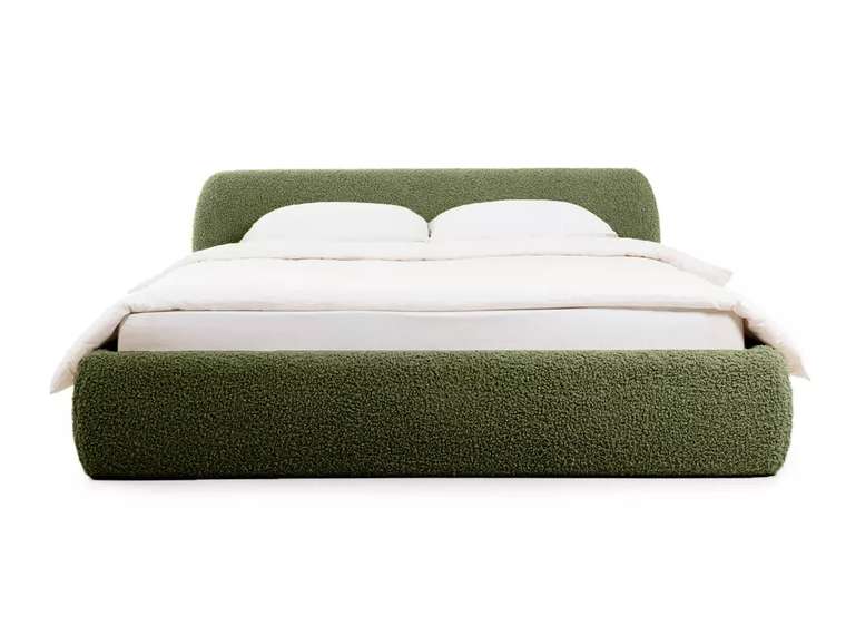 Кровать Sintra 160х200 зеленого цвета без подъемного механизма 