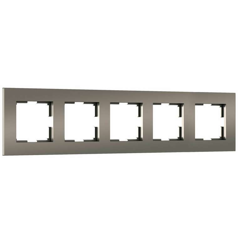 Рамка на 5 постов Slab (бронза софт) W0052963 Slab бронза софт