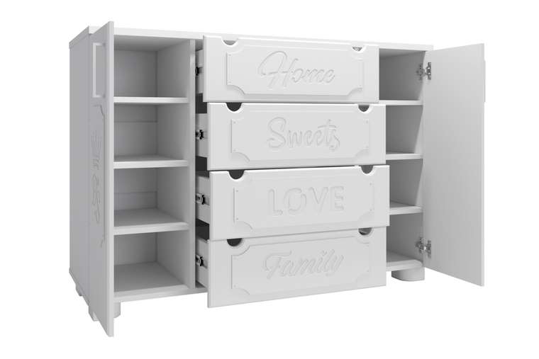 Комод ДримСтар ДС-13 белое дерево