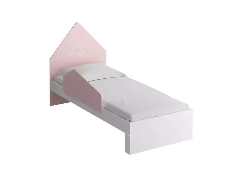 Ограничитель для кровати Campi розового цвета