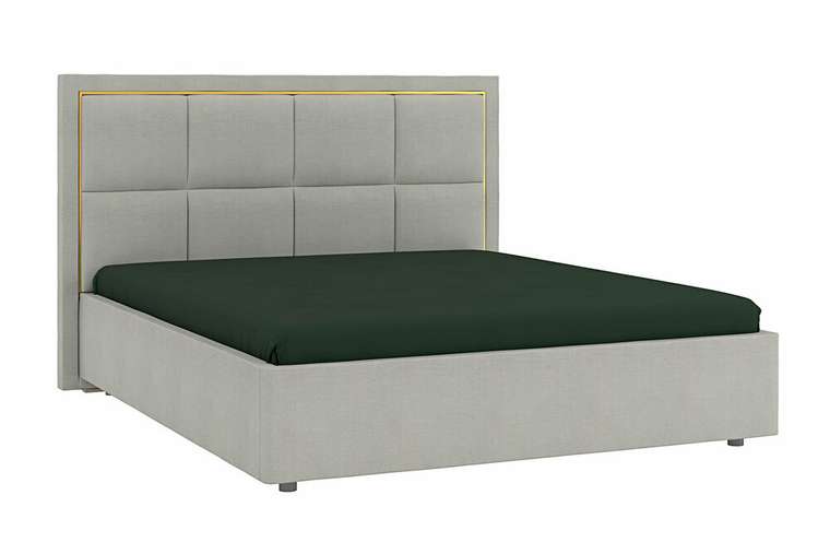 Кровать Дольче 180х200 светло-серого цвета