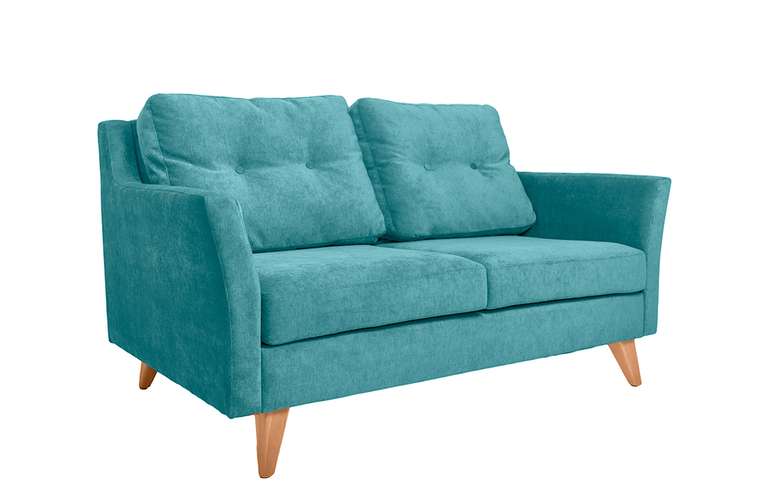 Прямой диван Rafael L бирюзового цвета