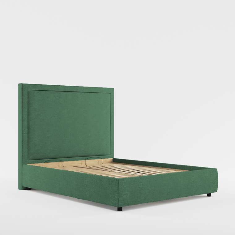 Кровать с подъемным механизмом Monica 200x200 зеленого цвета