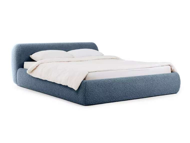 Кровать Sintra 160х200 темно-голубого цвета без подъемного механизма 