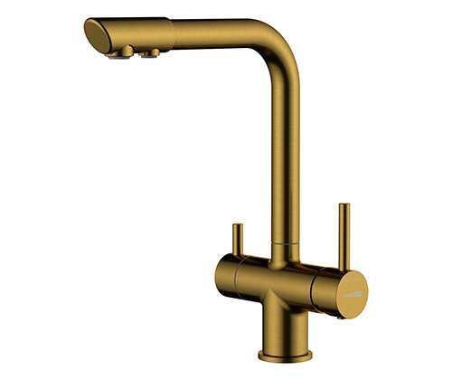 Смеситель для кухни WasserKRAFT A8387 золотого цвета