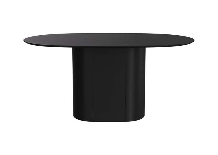 Овальный обеденный стол Type 160 черного цвета