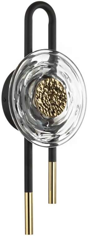 Бра светодиодное Odeon Light Magnet 5407/6WL черный/золотой/металл/стекло LED 6W 3000K 688Лм