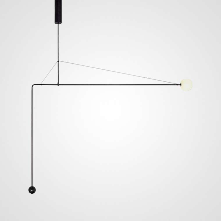 Подвесной светильник Lines с белым плафоном