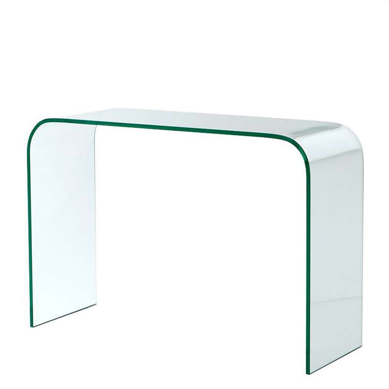 Консоль из плотного прозрачного стекла  "Console Table Fornasetti" Eichholtz