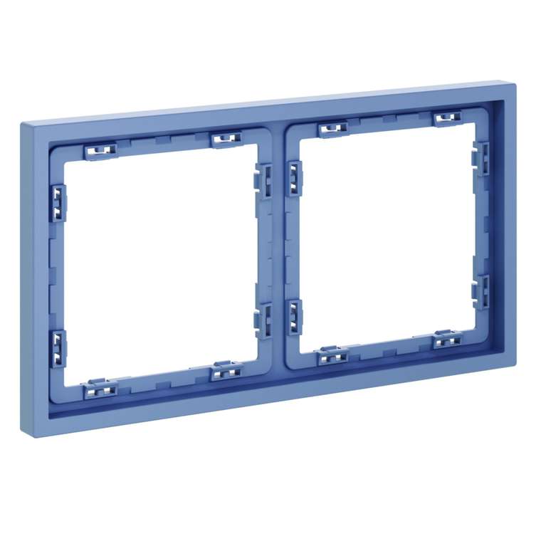 Рамка пластиковая VOLTUM S70 на 2 поста, (деним)