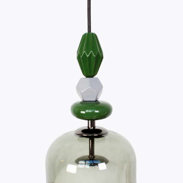 Подвесной светильник Colors Capsule с плафоном серо-зеленый