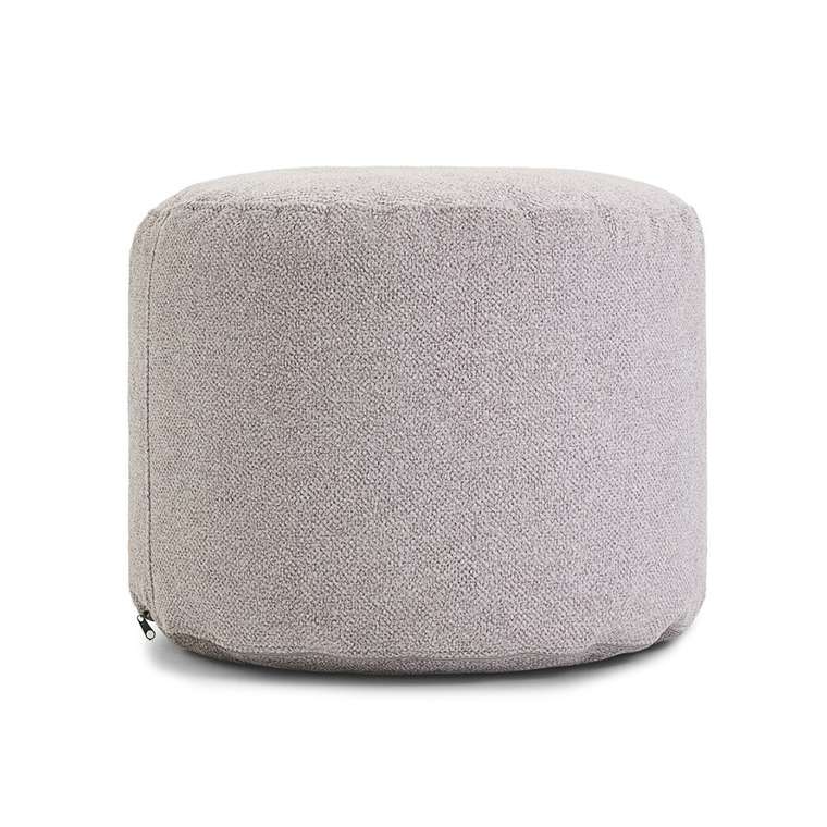 Пуфик Цилиндр светло-серого цвета