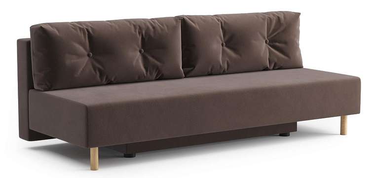 Диван-кровать Эмми коричневого цвета