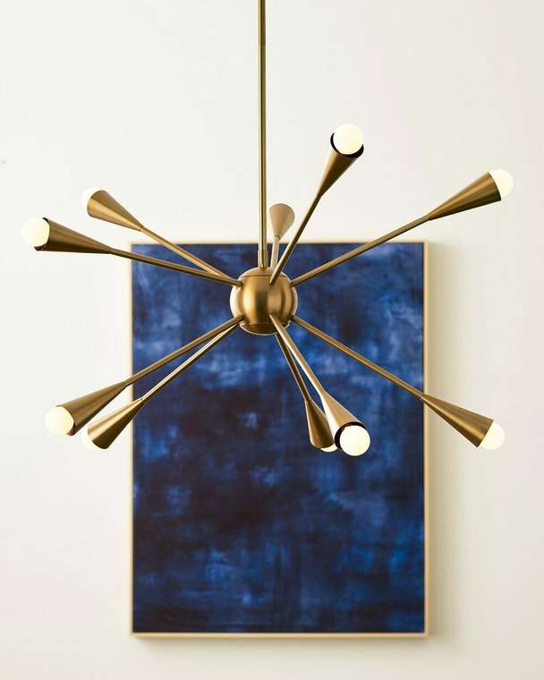 Люстра подвесная Джейкоб золотого цвета