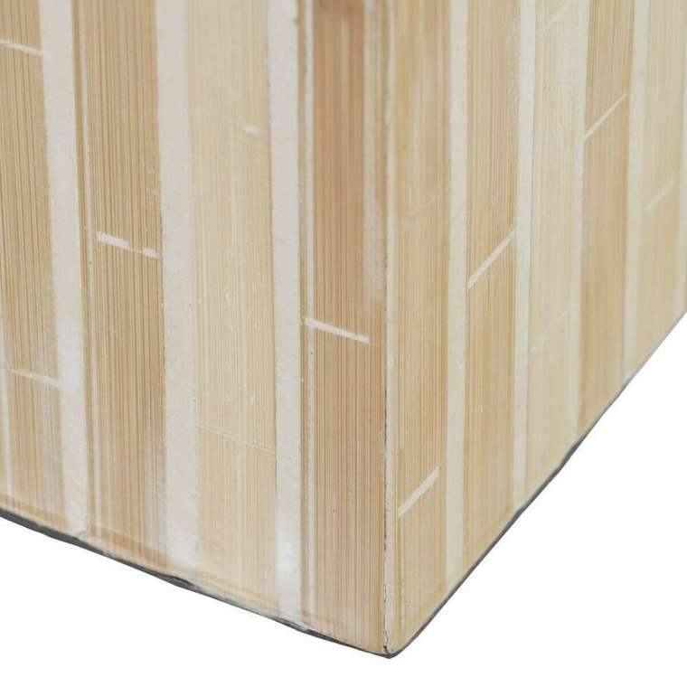 Подсвечник Бежевый Бамбук Деревянный MDF 10,5 x 10,5 x 10,5 cm
