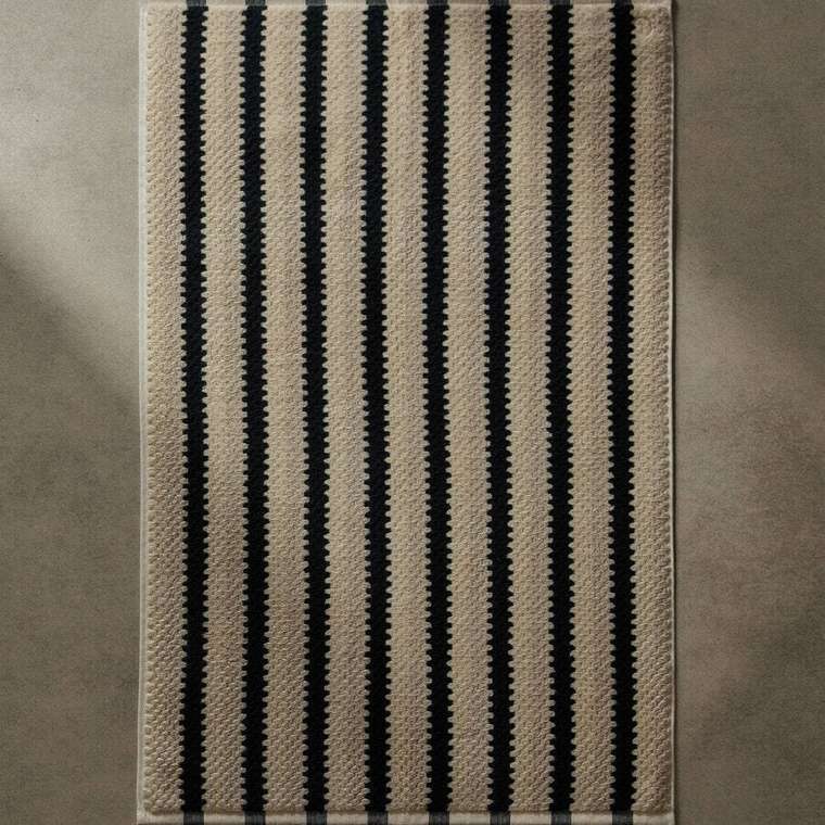 Жаккардовый коврик для ванной с геометрическим узором