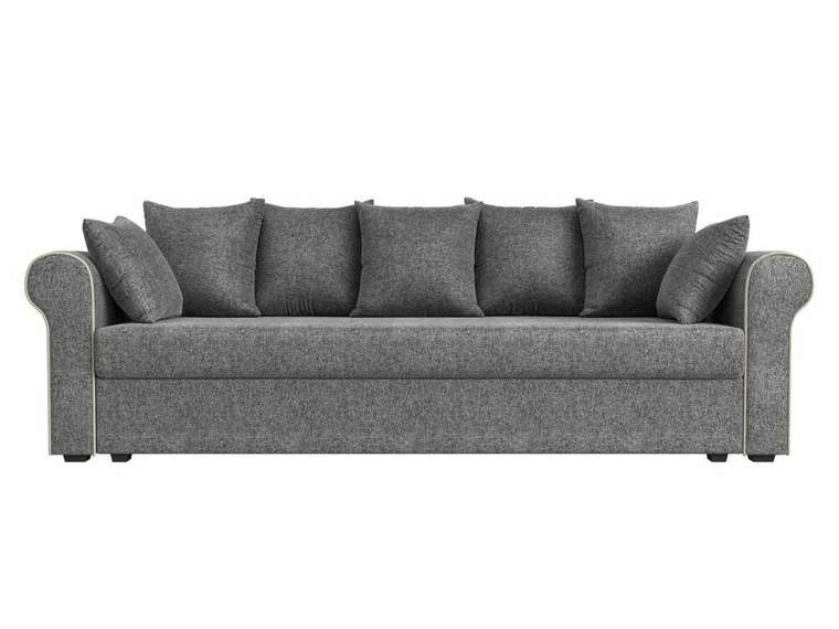Прямой диван-кровать Рейн серого цвета