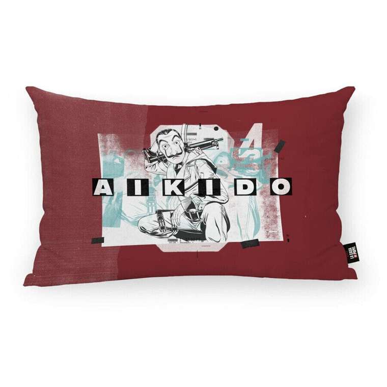 Чехол для подушки La casa de papel Aikido C Белый Разноцветный 30 x 50 cm