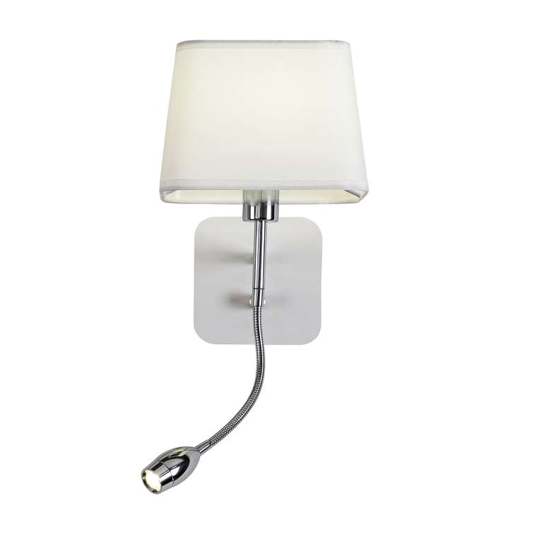 Бра Baumwolle металл, ткань 1*E14*40W, excluded + 1*LED*1W, 80LM, 4000K, included, switch