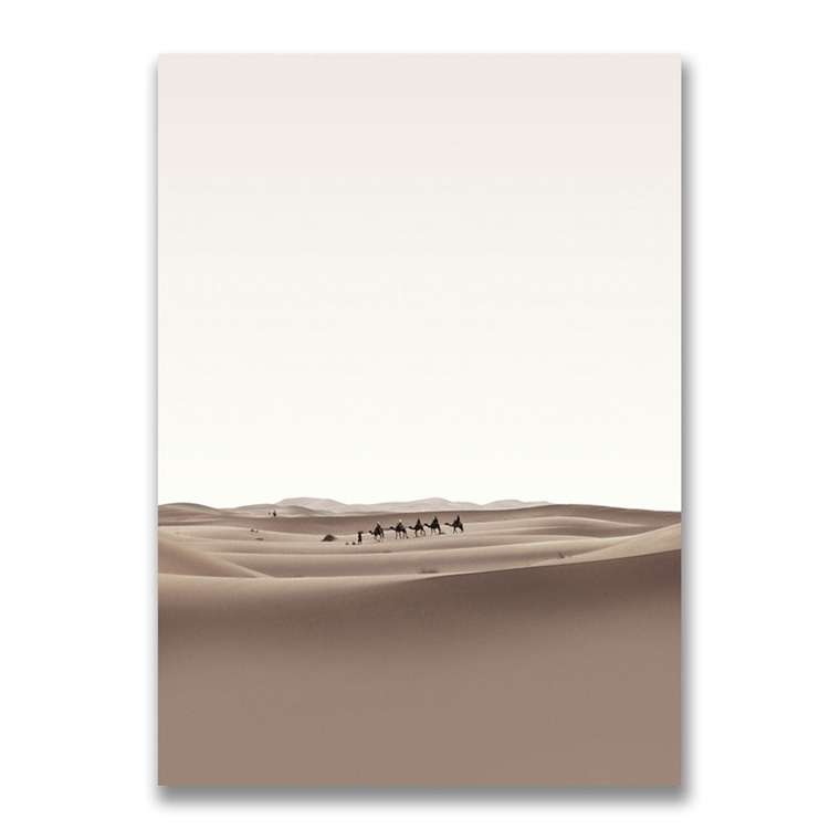 Картина на холсте Караван в пустыне 50х70 см