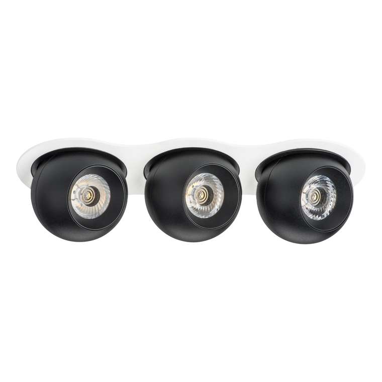 Светильник INTERO LED9W*3 850LM*3 24G БЕЛЫЙ/ЧЕРНЫЙ 4000K (217636+217074+217074+217074)
