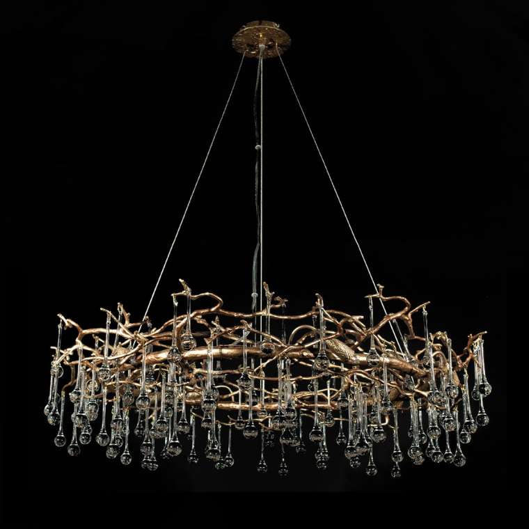 Подвесная люстра Bijout 10068/1000 GB (металл, цвет золото)