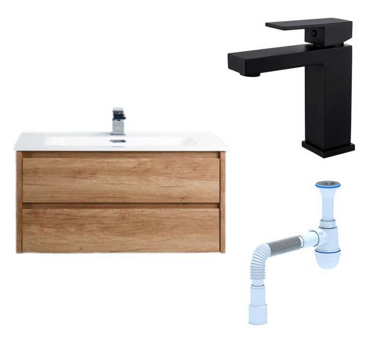 Комплект: Тумба с раковиной Kraft