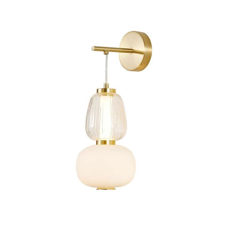 Бра Bella прозрачный, опал металл LED*19W, 1255LM, 3000K, included