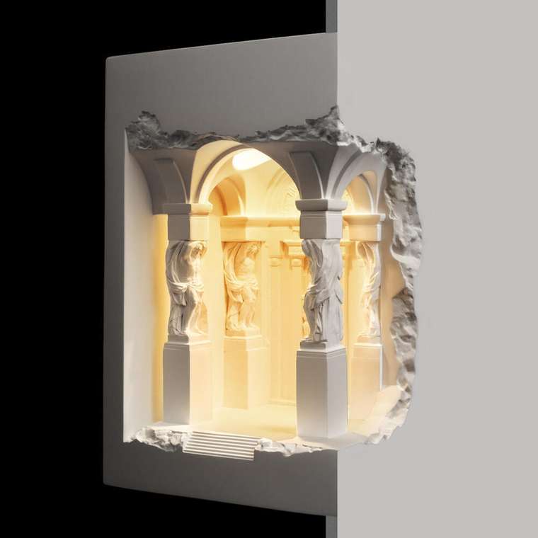 Гипсовый светильник Antique 10355B (гипс, цвет белый)