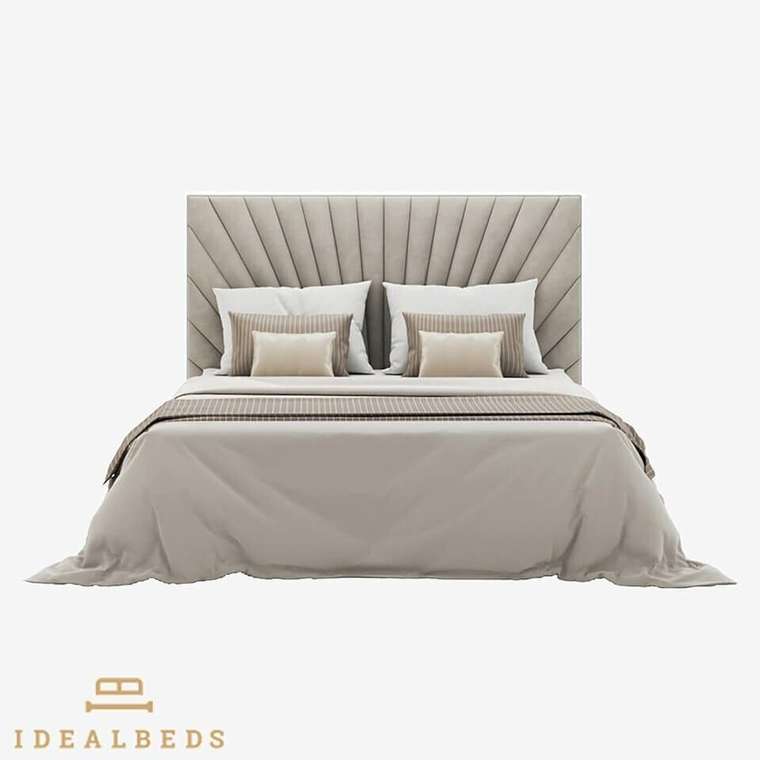 Кровать Deco 180х200 светло-серого цвета