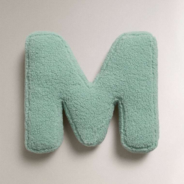 Детская подушка Letter m