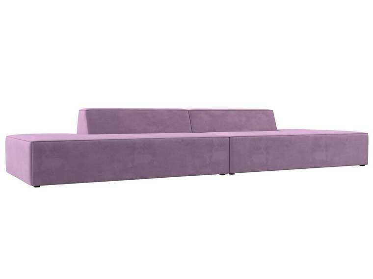 Прямой модульный диван Монс Лофт сиреневого цвета