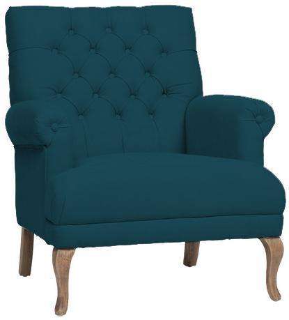 Кресло Кембридж бирюзового цвета