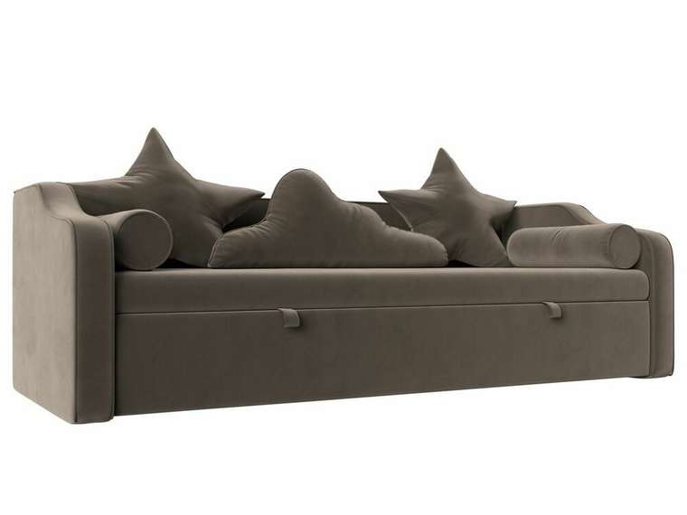Детский диван-кровать Рико коричневого цвета 