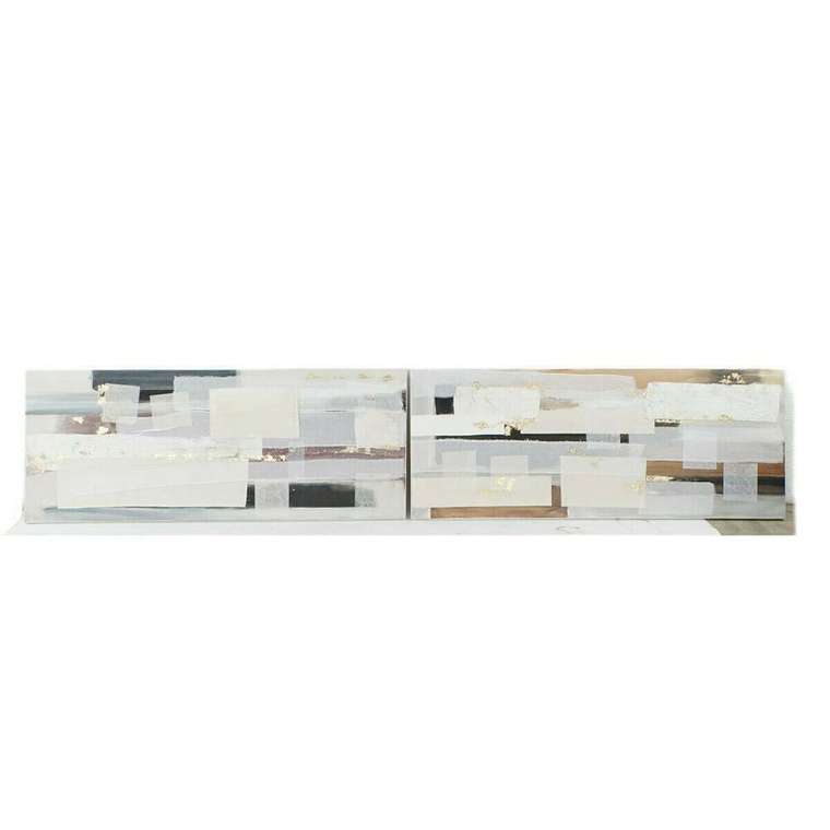 Картина 150 x 3,5 x 60 cm Абстракция современный (2 штук)